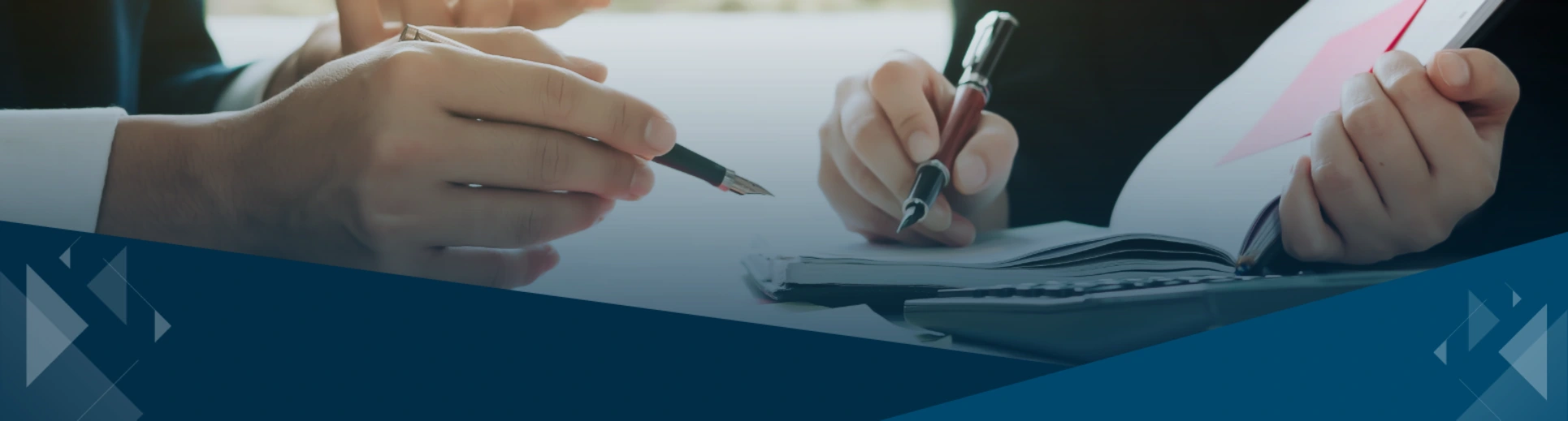 Desktop blog header with financial planning and advisory imagery